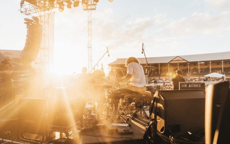 Performing at festivals