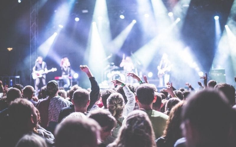 Live performance at a concert