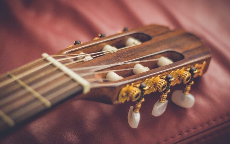 tuning knobs and neck