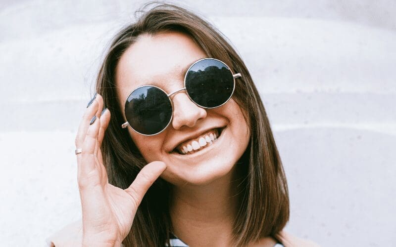woman smiling