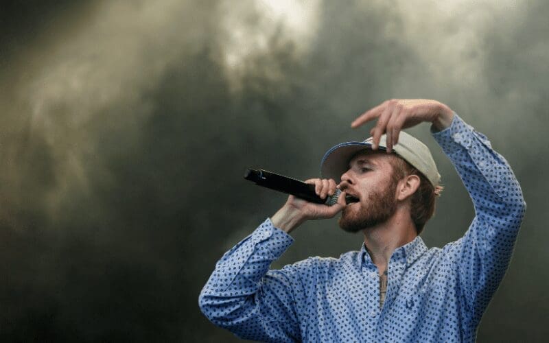 man singing