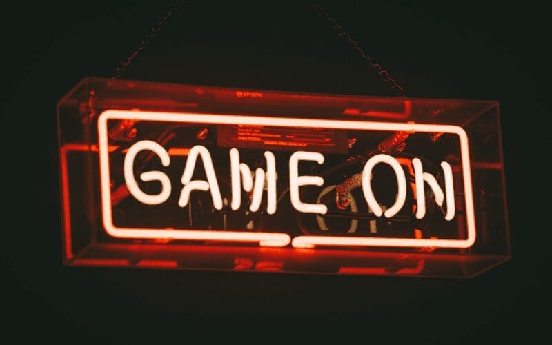 Neon sign - Game on Unity