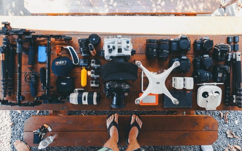 drone filming and photography equipment