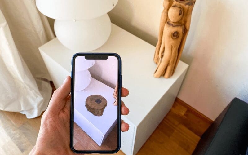 An AR picture of a log.