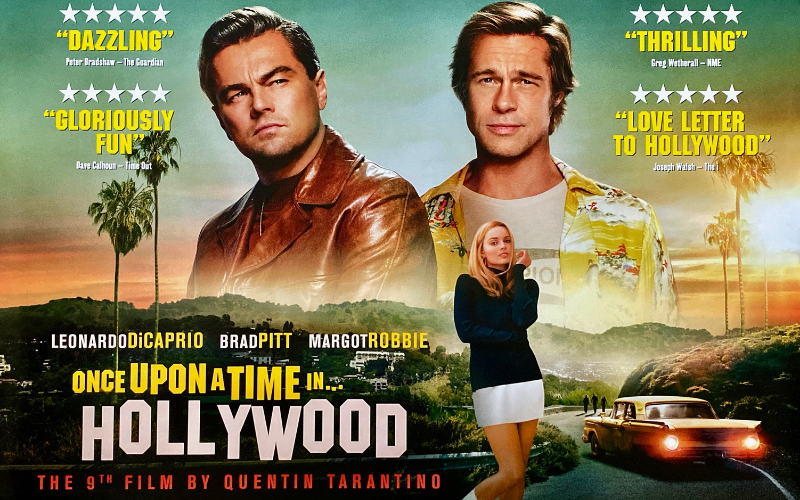 once upon a time in hollywood quentin tarantino movie poster