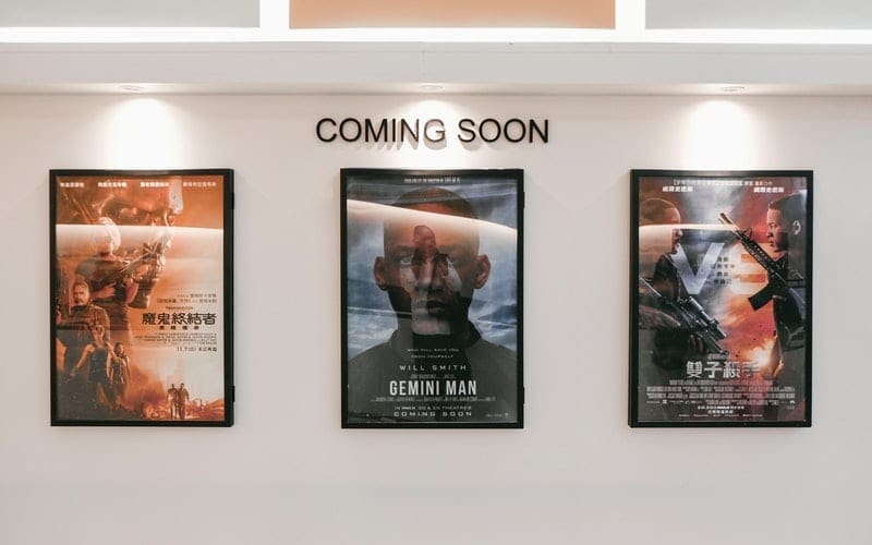 movie poster on the wall coming soon