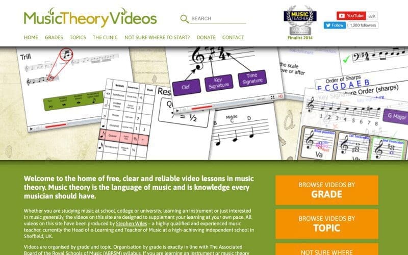 musictheoryvideos.com home page