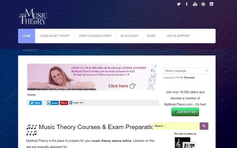 mymusictheory.com home page