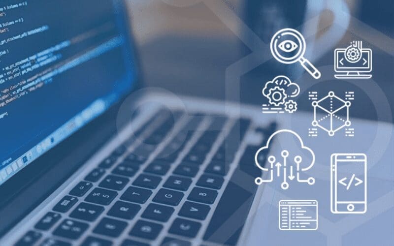 tester diagram with laptop