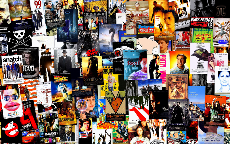 movie poster collage