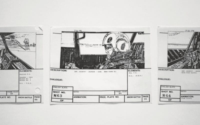 Example of a professional storyboard