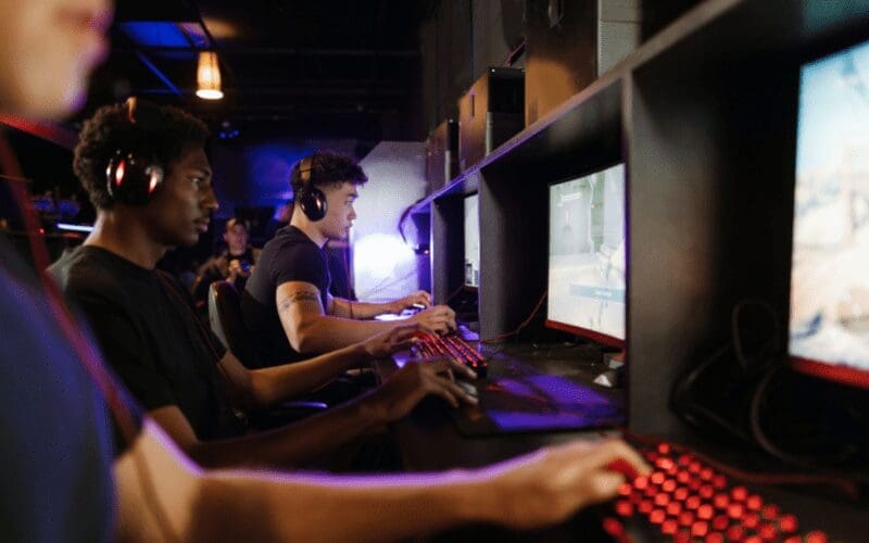 people playing games