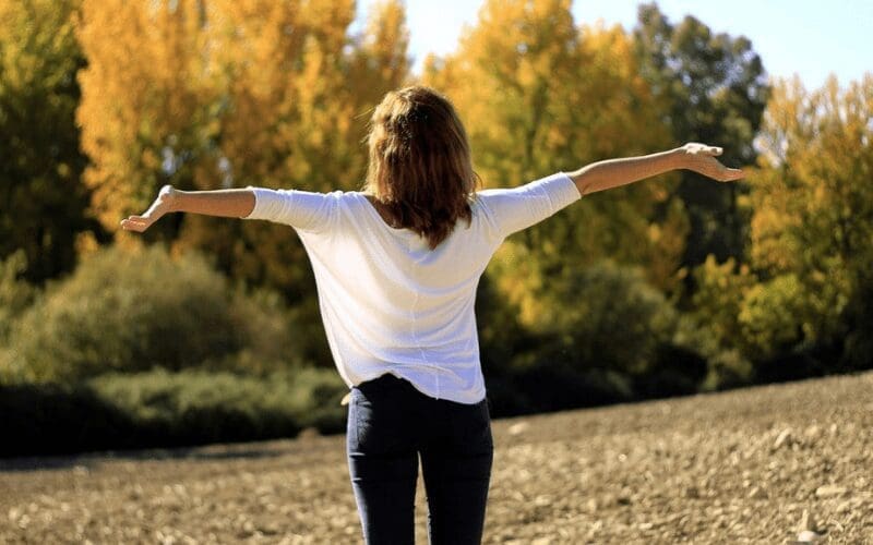 fresh air woman outdoors