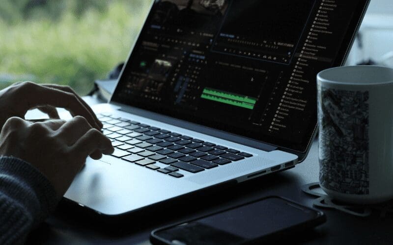 editing on computer