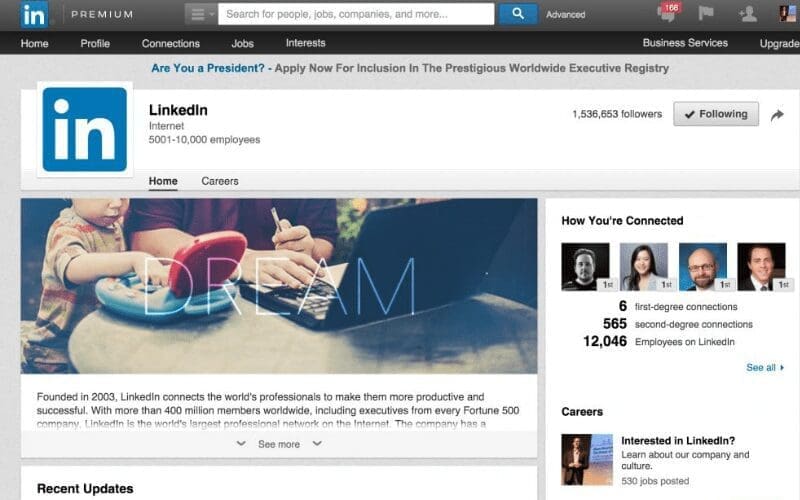linkedin site 