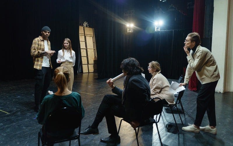 casting and rehearsing