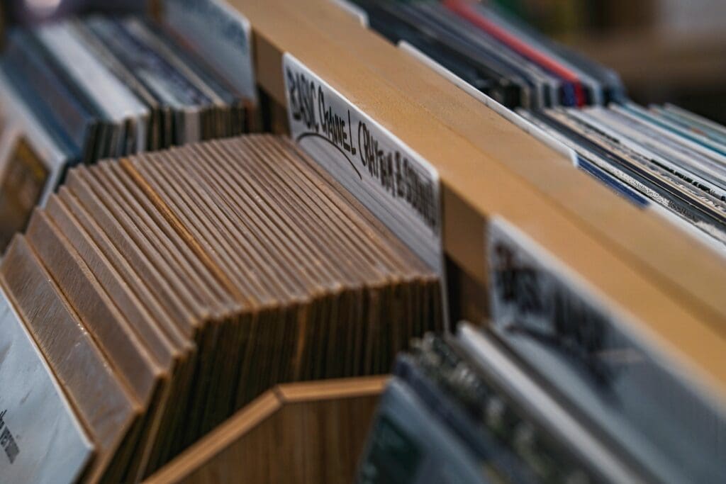 Music library in a store