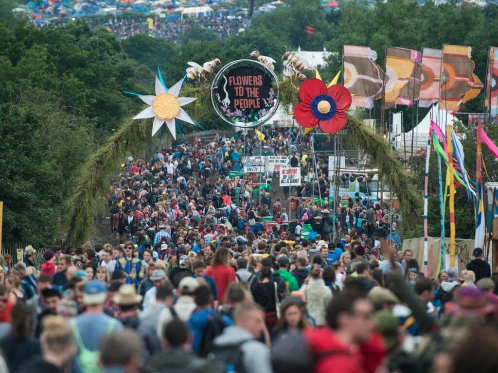 Eating and Drinking at Glastonbury Festival
