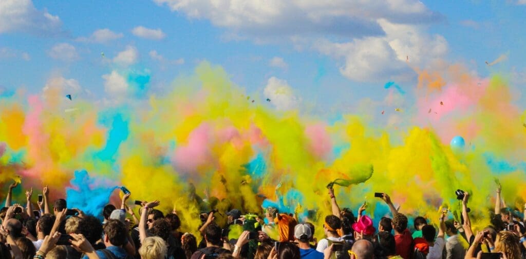Paint Party at Glastonbury Festival