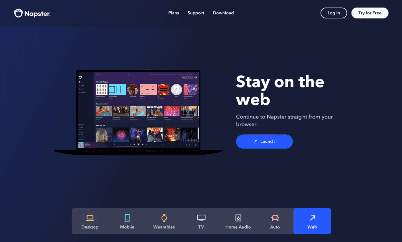 Napster Web Player